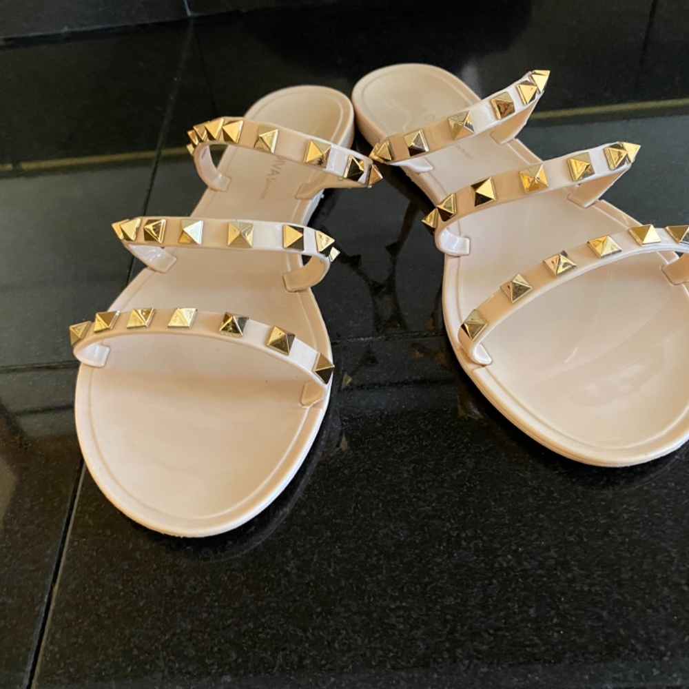 JOANIE-258 FLAT JELLY SLIDES SANDALS - Picture 4 of 12